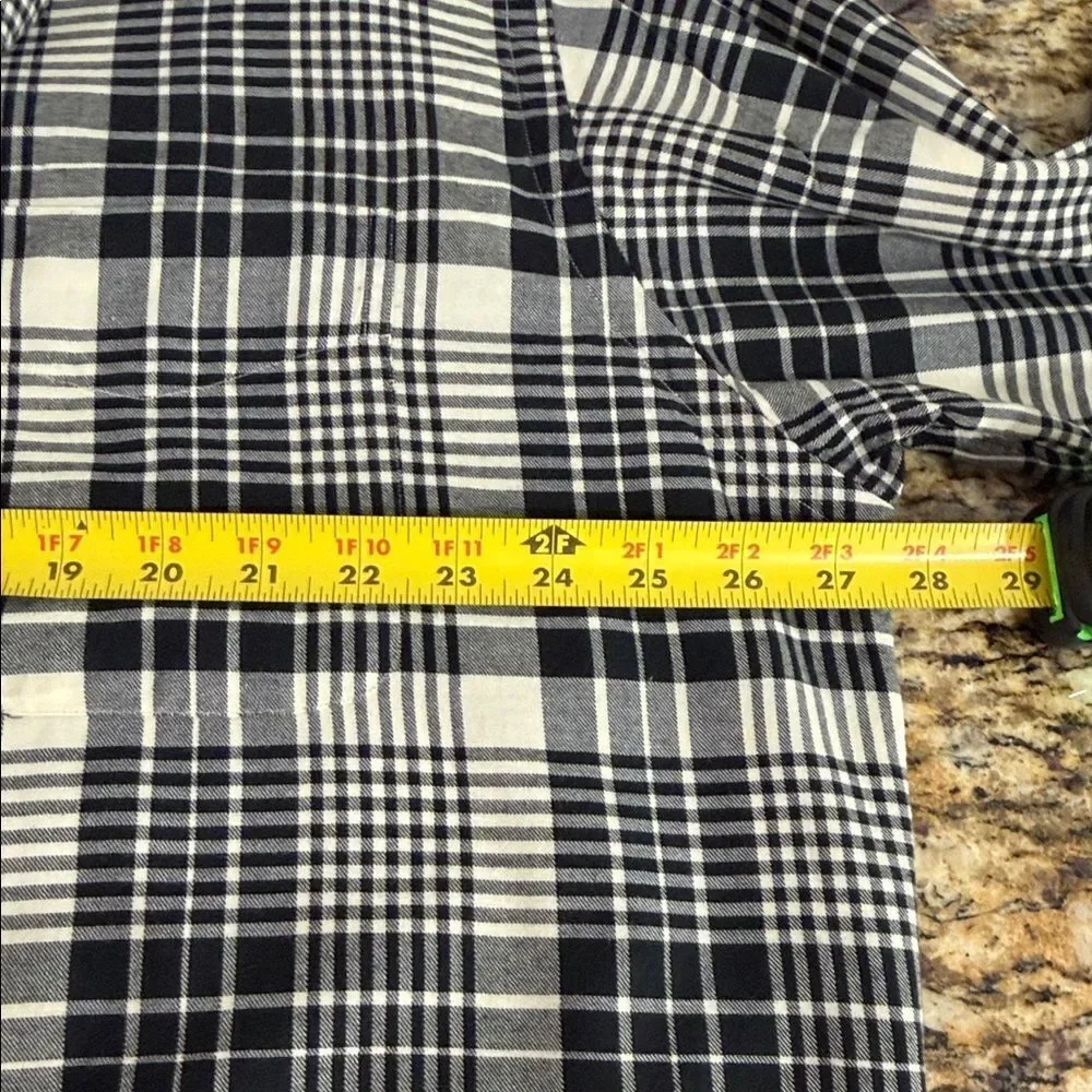 Polo Ralph Lauren Marlowe Plaid Flannel Shirt Black Cream XL
